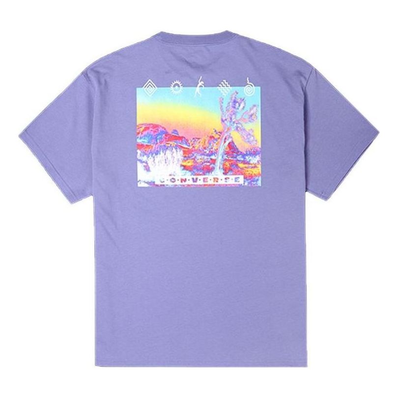 Converse Inverted Desert Graphic T-Shirt 'Slate Lilac' 10023994-A02