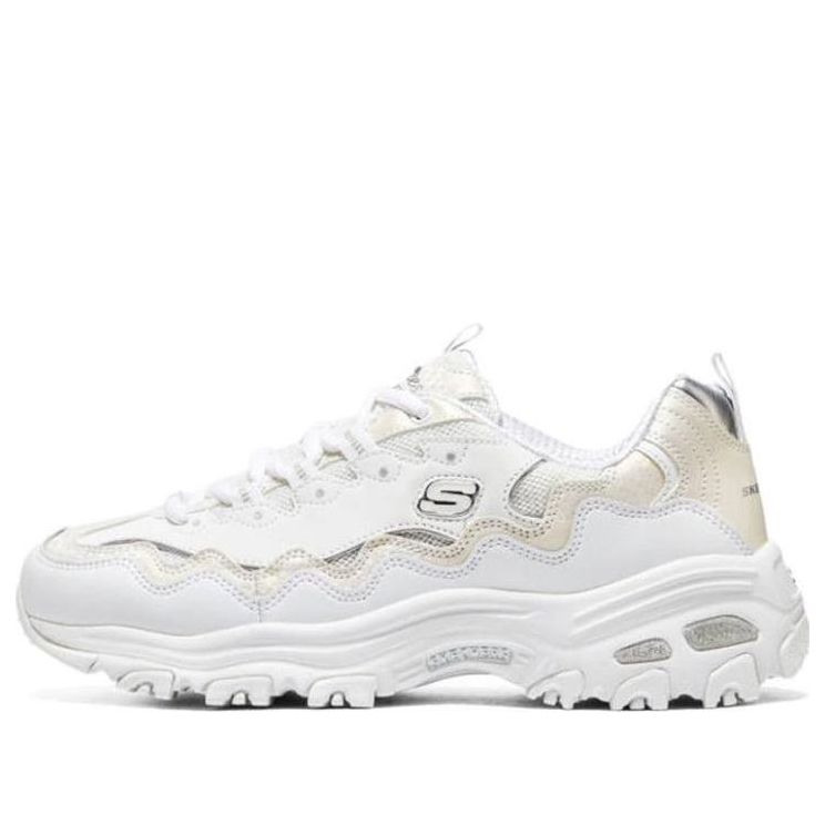 (WMNS) Skechers D'lites 1.0 Marathon Running Shoes 'White' 896242-WHT