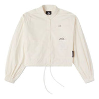 (WMNS) Converse Small Logo Casual Shirt Jacket 'Beige' 10023159-A01