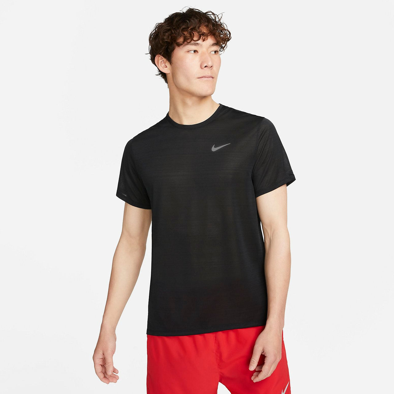 Nike Dri-FIT Miler Short-Sleeve Top 'Black' DX0875-010