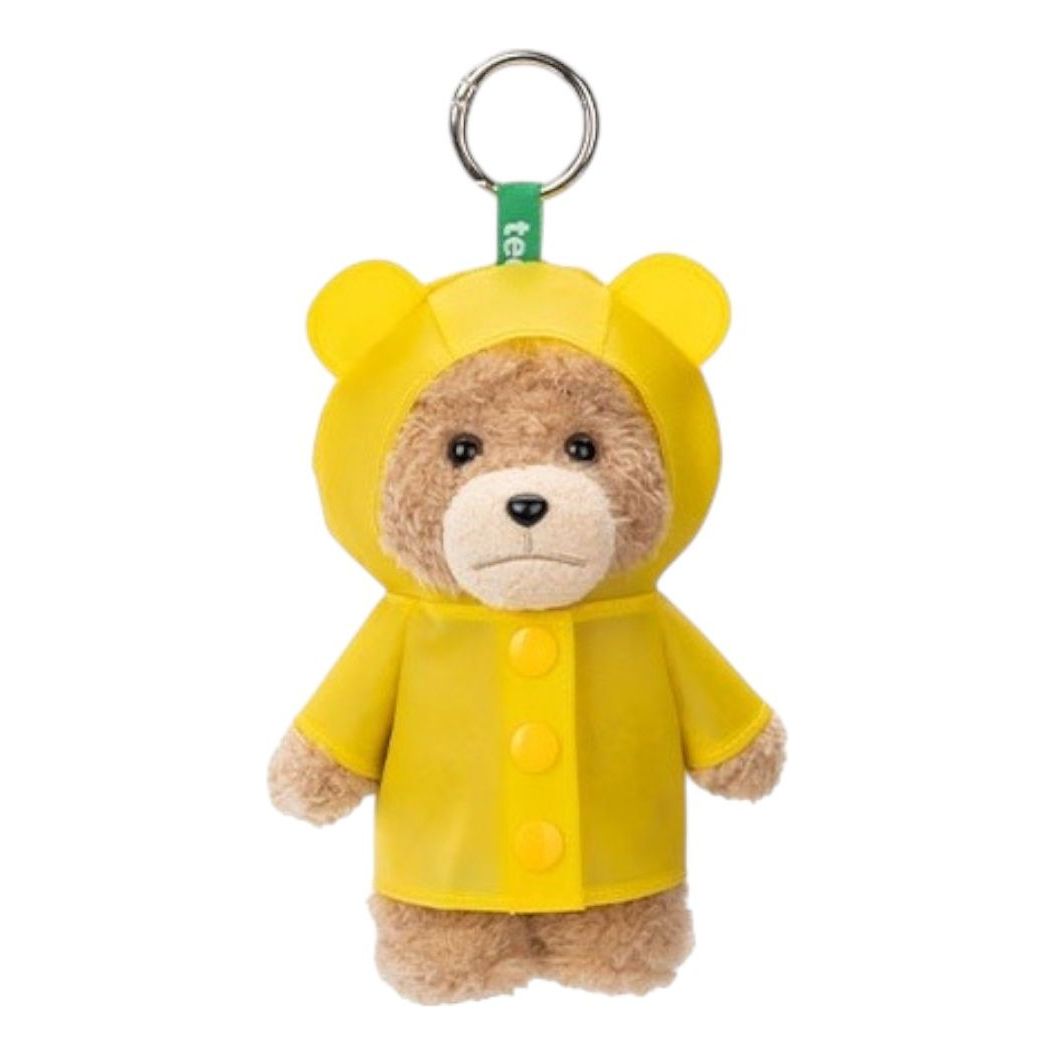Pop Mart Ted2 Teddy Bear Action Plush Pendant 'Raincoat Bear' PPMT-2503-0035-RB