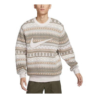 Nike Life Fair Isle Swoosh Jumper 'Beige' FZ0126-105