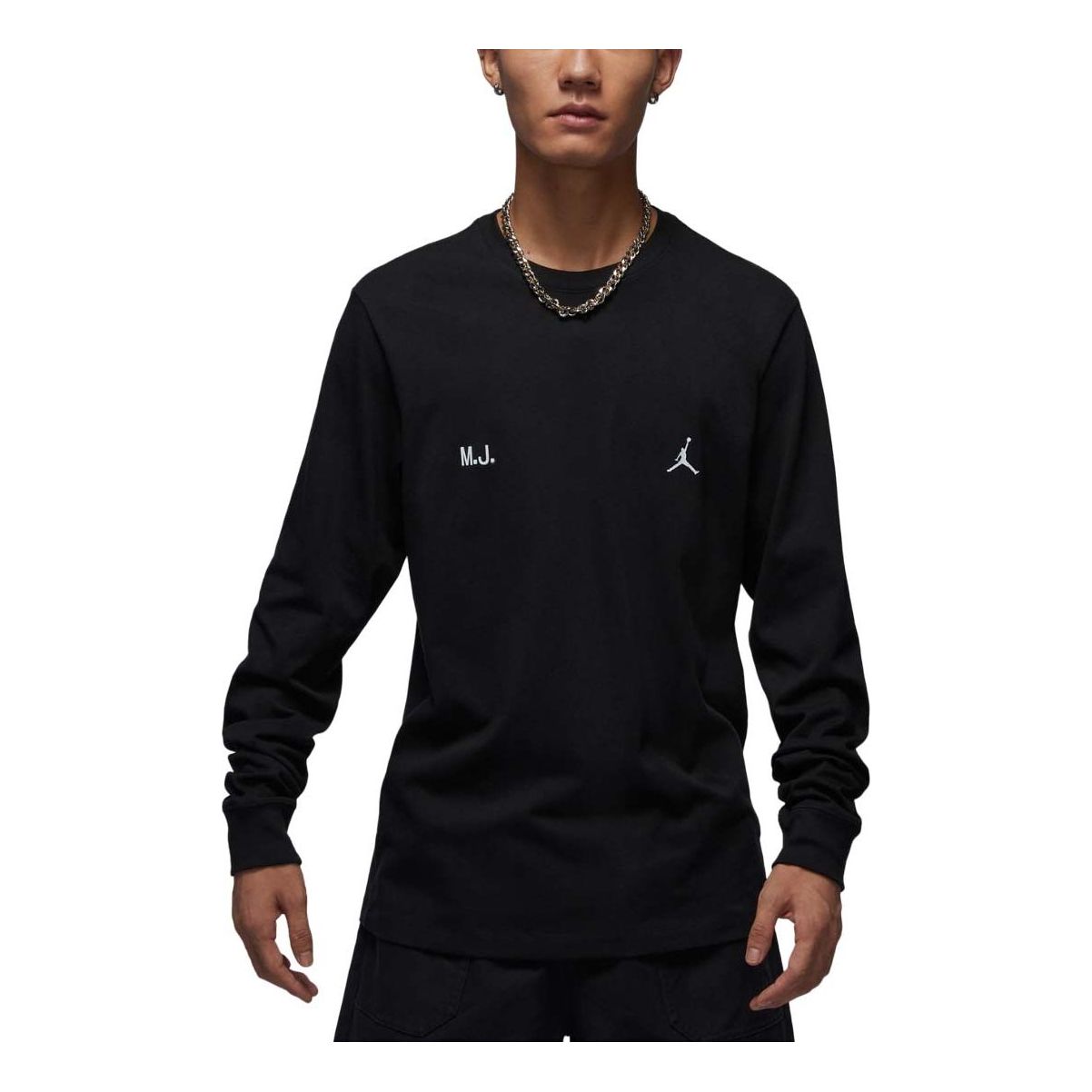 Air Jordan Flight Graphic Long Sleeve T-shirt Asia Sizing 'Black' FZ1935-010