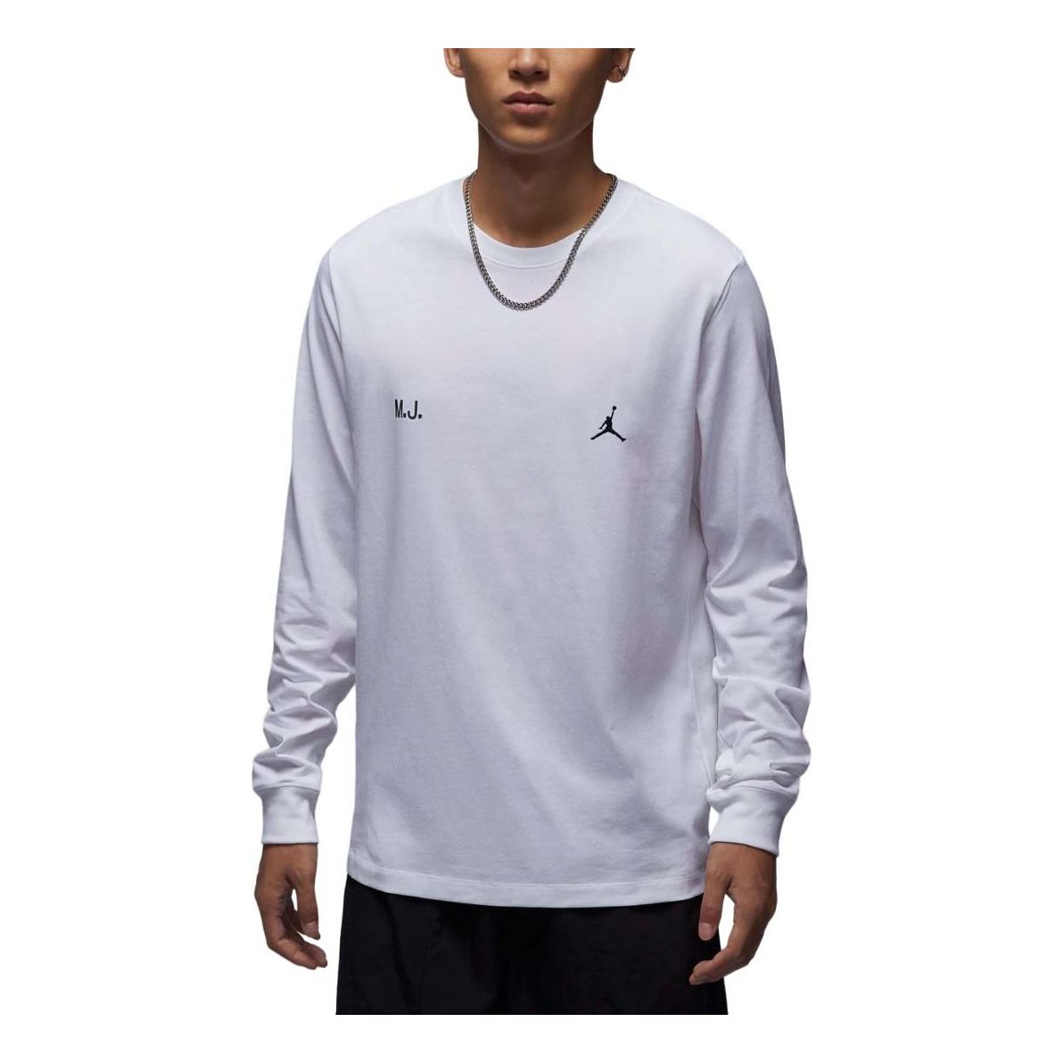 Air Jordan Flight Graphic Long Sleeve T-shirt Asia Sizing 'White' FZ1935-100