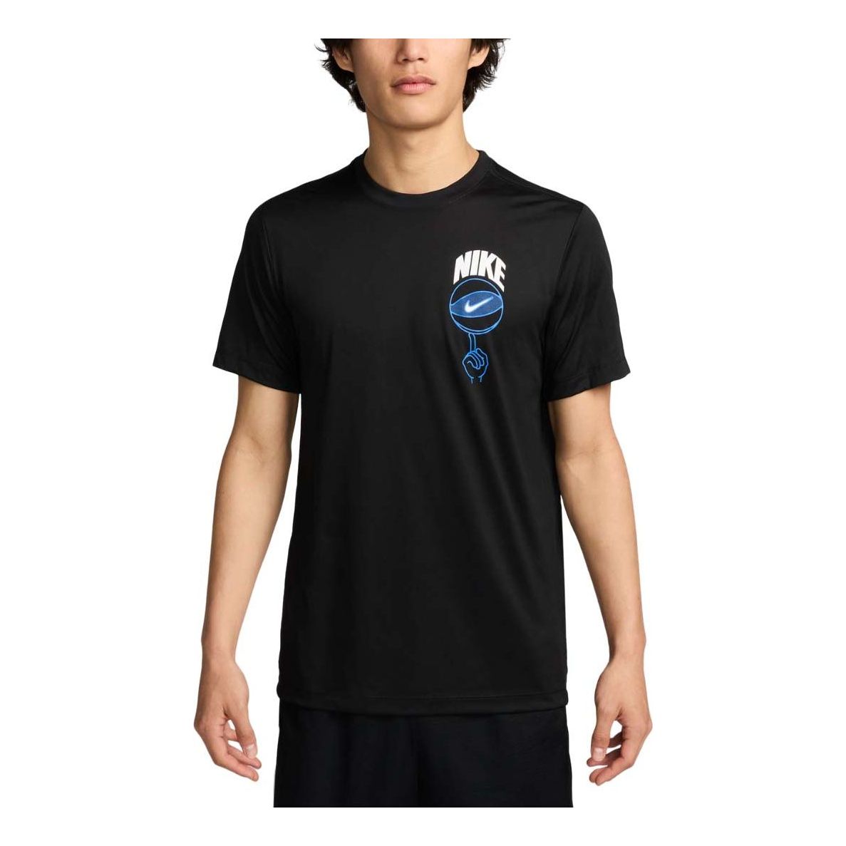 Nike Dri-FIT Basketball Graphic T-shirt Asia Sizing 'Black' FZ8098-010