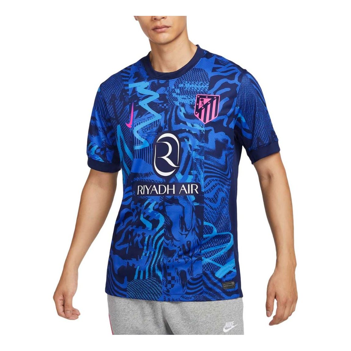 Nike Dri-FIT Atletico Madrid 2024/25 Stadium Third Football Replica Jesrey 'Blue Pink' FQ2021-493