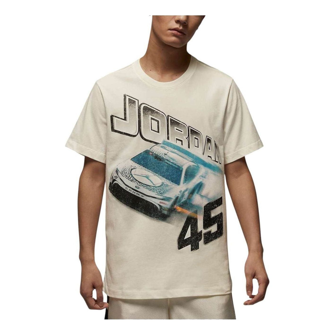 Air Jordan Brand Racing T-shirt Asia Sizing 'Sail' IB7352-133