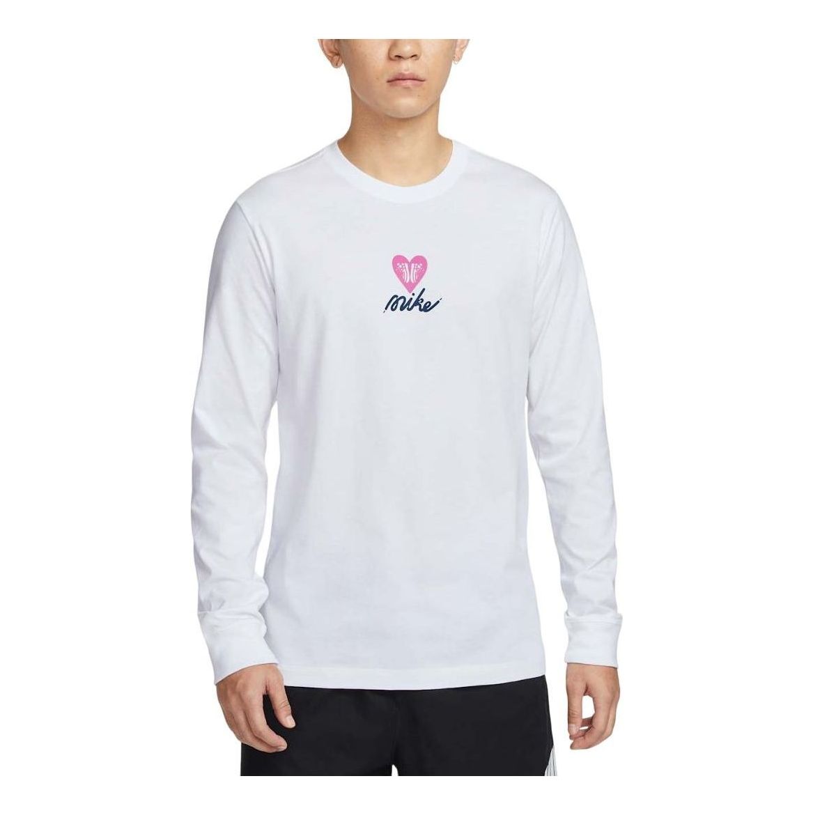 Nike Sportswear Long Sleeved T-shirt Asia Sizing 'Valentine's Day' HV9808-100