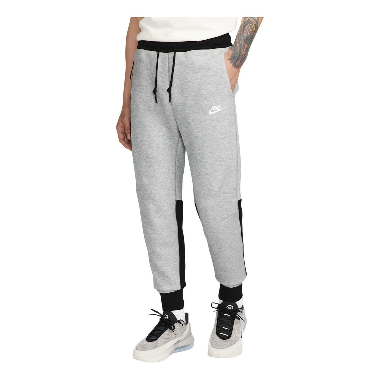 Nike Tech Fleece Windrunner Sweatpants 'Grey Black' FB8002-064