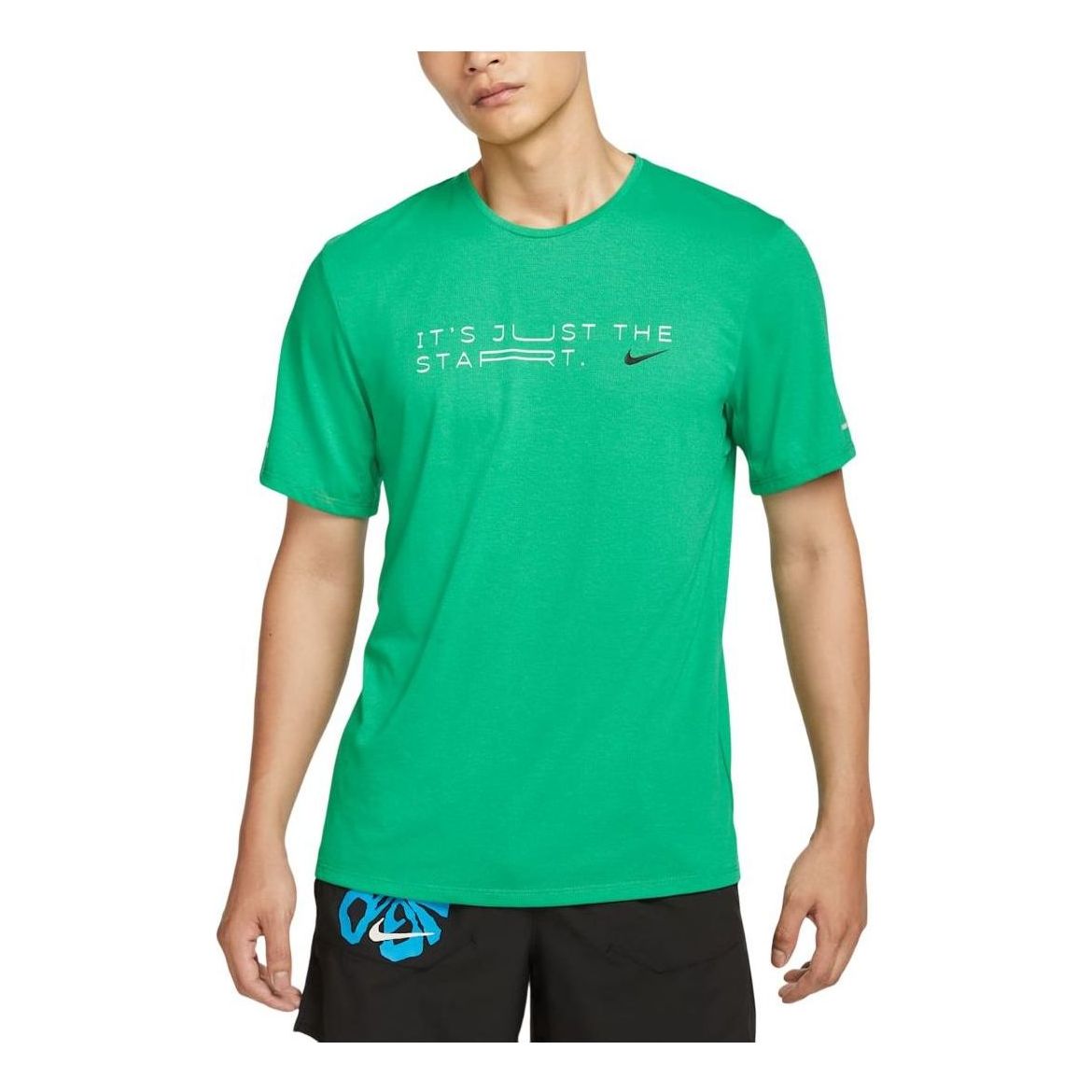 Nike Rise 365 Dri-FIT Short-Sleeve Running Top Asia Sizing 'Kipchoge-Stadium Green' HF0905-324