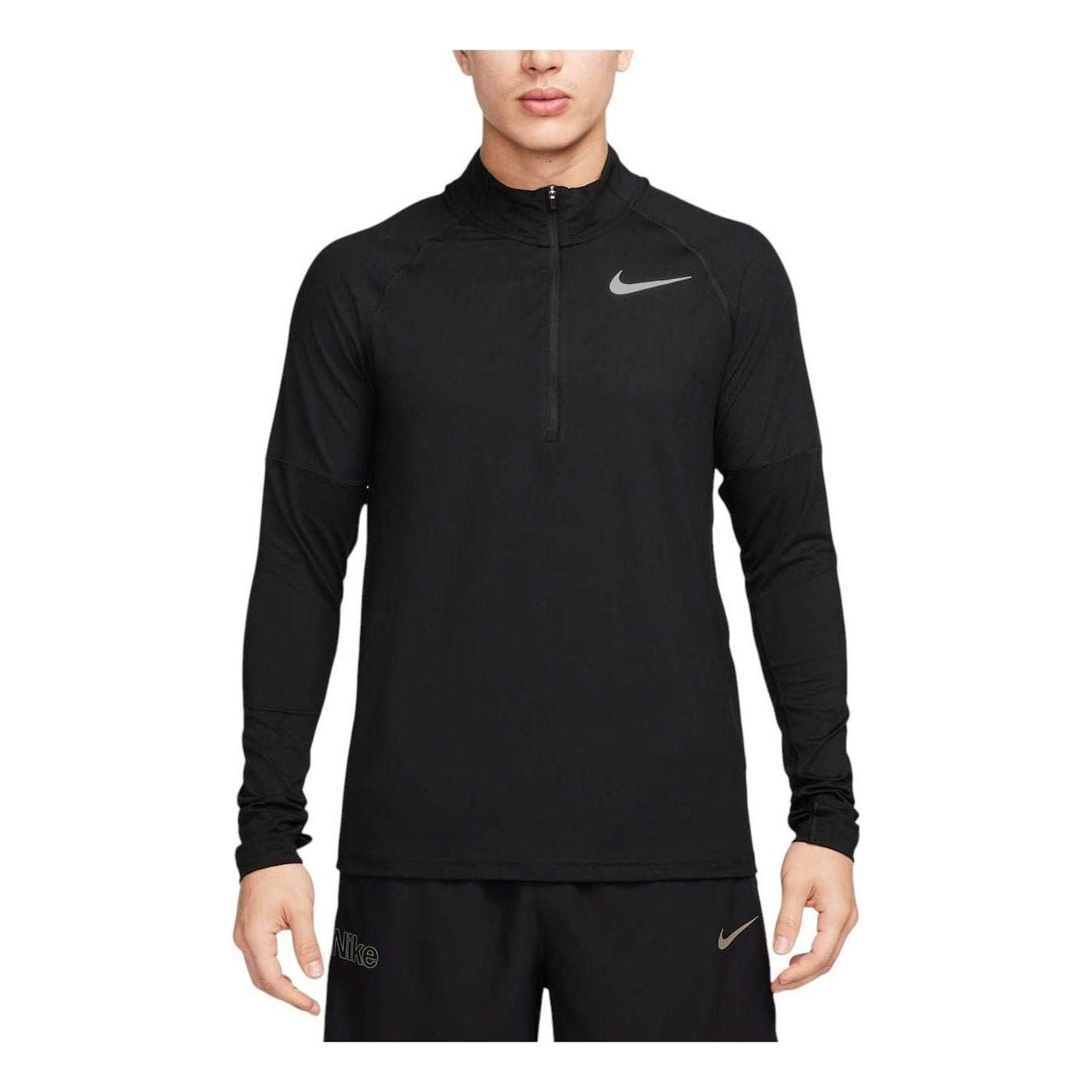 Nike 1/2-Zip Running Top Asia Sizing 'Black' AH8974-010