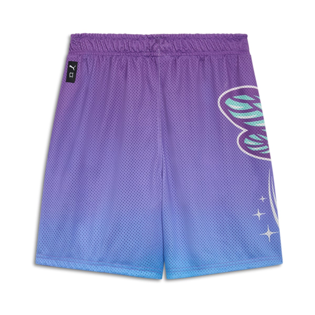 PUMA MELO Charlotte Graphic Basketball Shorts 'Purple Glimmer' 627745-01