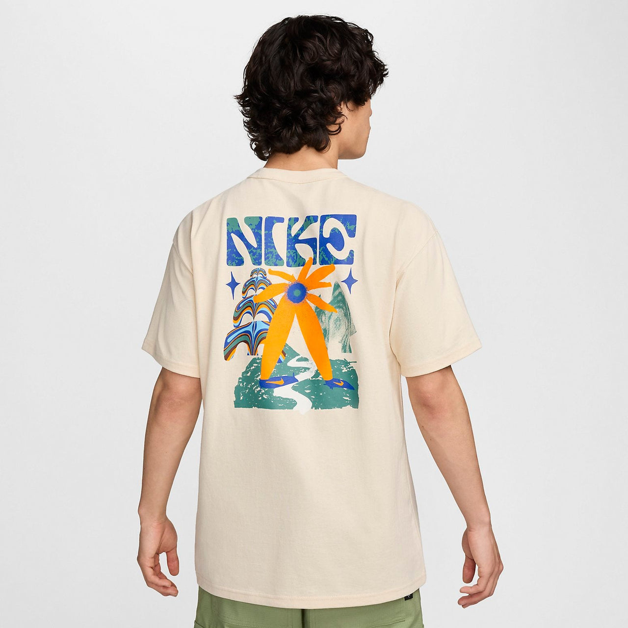 Nike Max90 Embroidered Graphic T-shirt 'Beige' FV3741-901