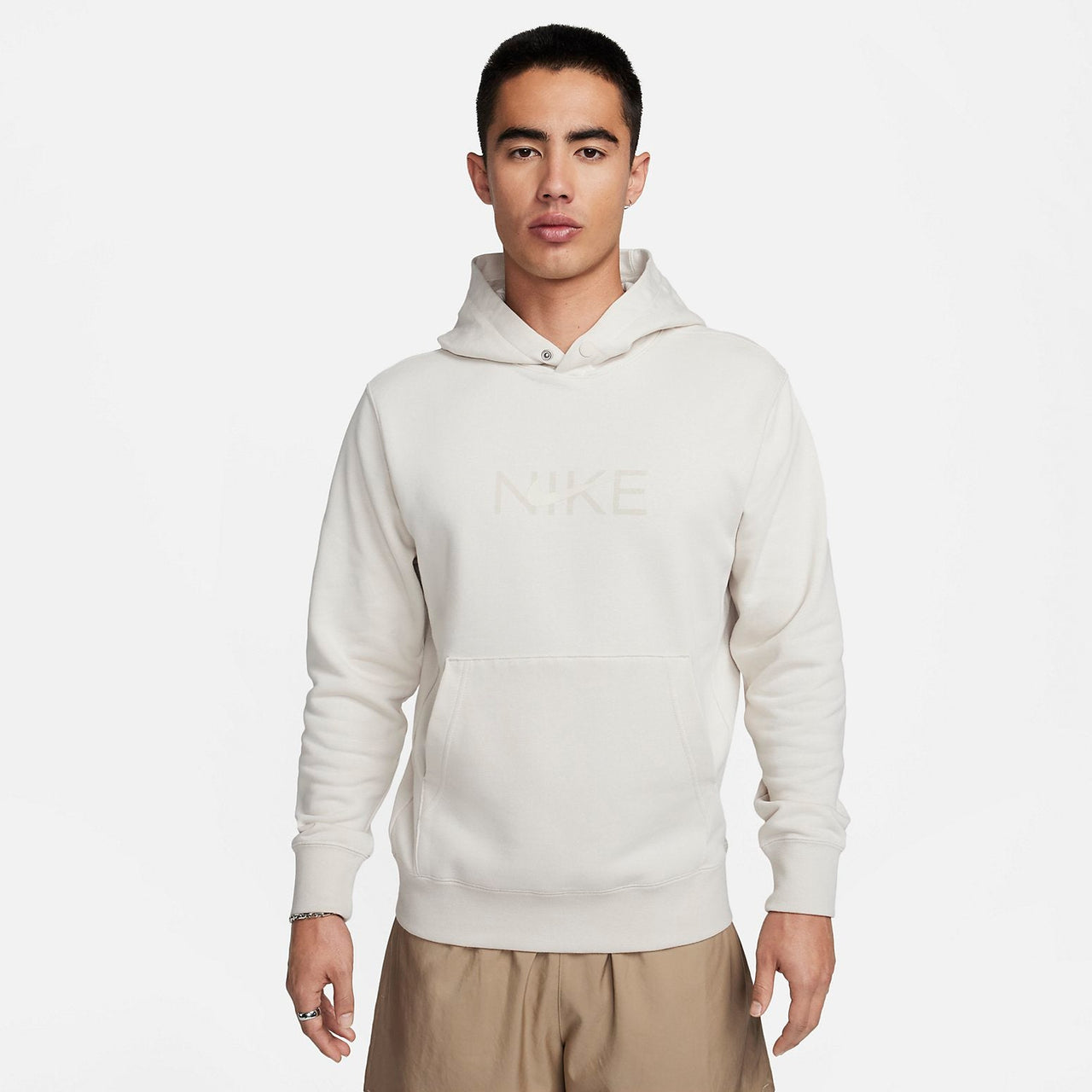 Nike Sportswear French Terry Pullover Hoodie 'Light Bone' FZ4765-104