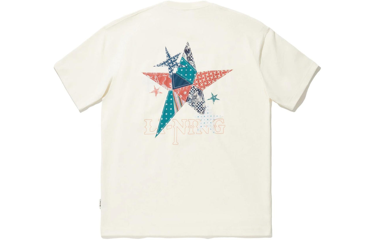 Li-Ning Star Graphic T-shirt 'Beige' AHSU251-1