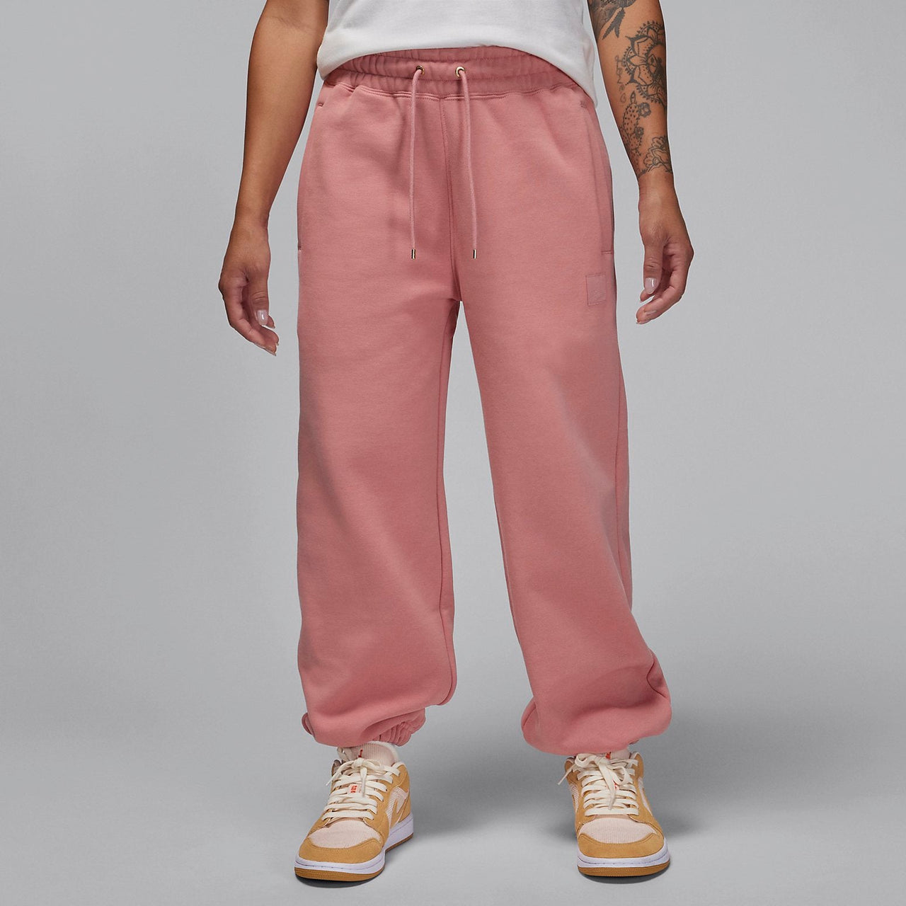(WMNS) Air Jordan Flight Pants 'Red Stardust' FB5114-618