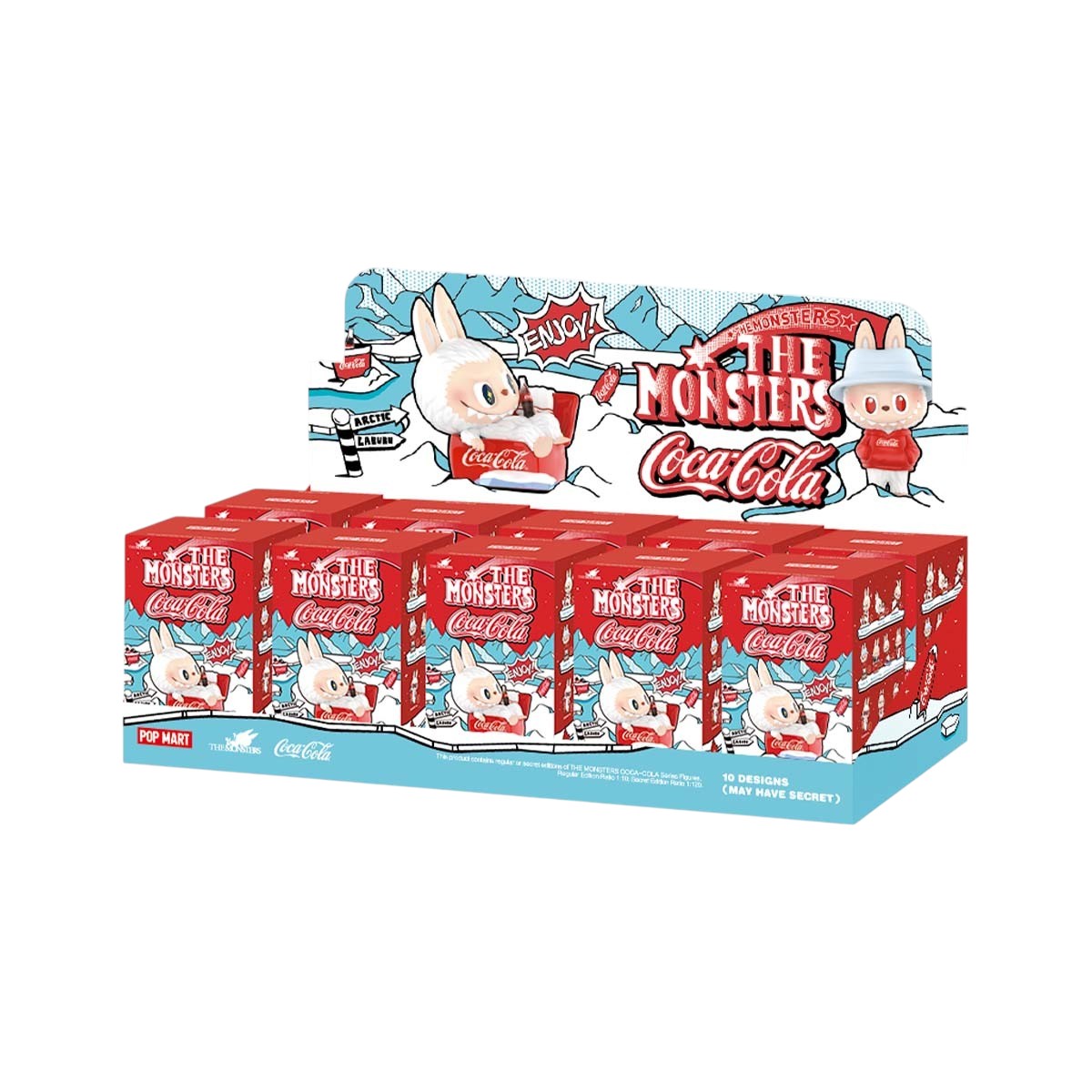 Pop Mart x Coca-Cola The Monsters Labubu Figure Sealed Case (10 Blind Boxes) PPMT-2410-0232