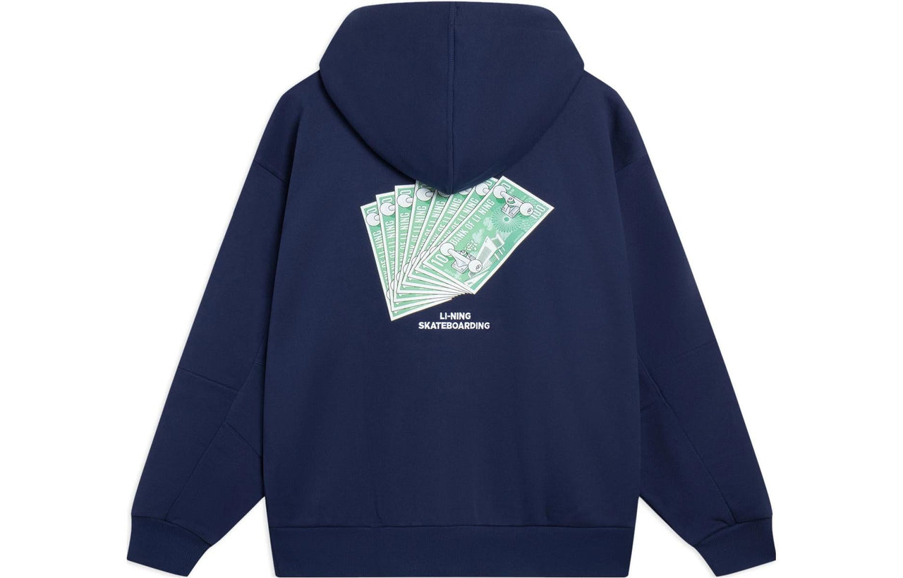 Li-Ning x Phil Hackett Graphic Hoodie 'Navy' AWDT227-3