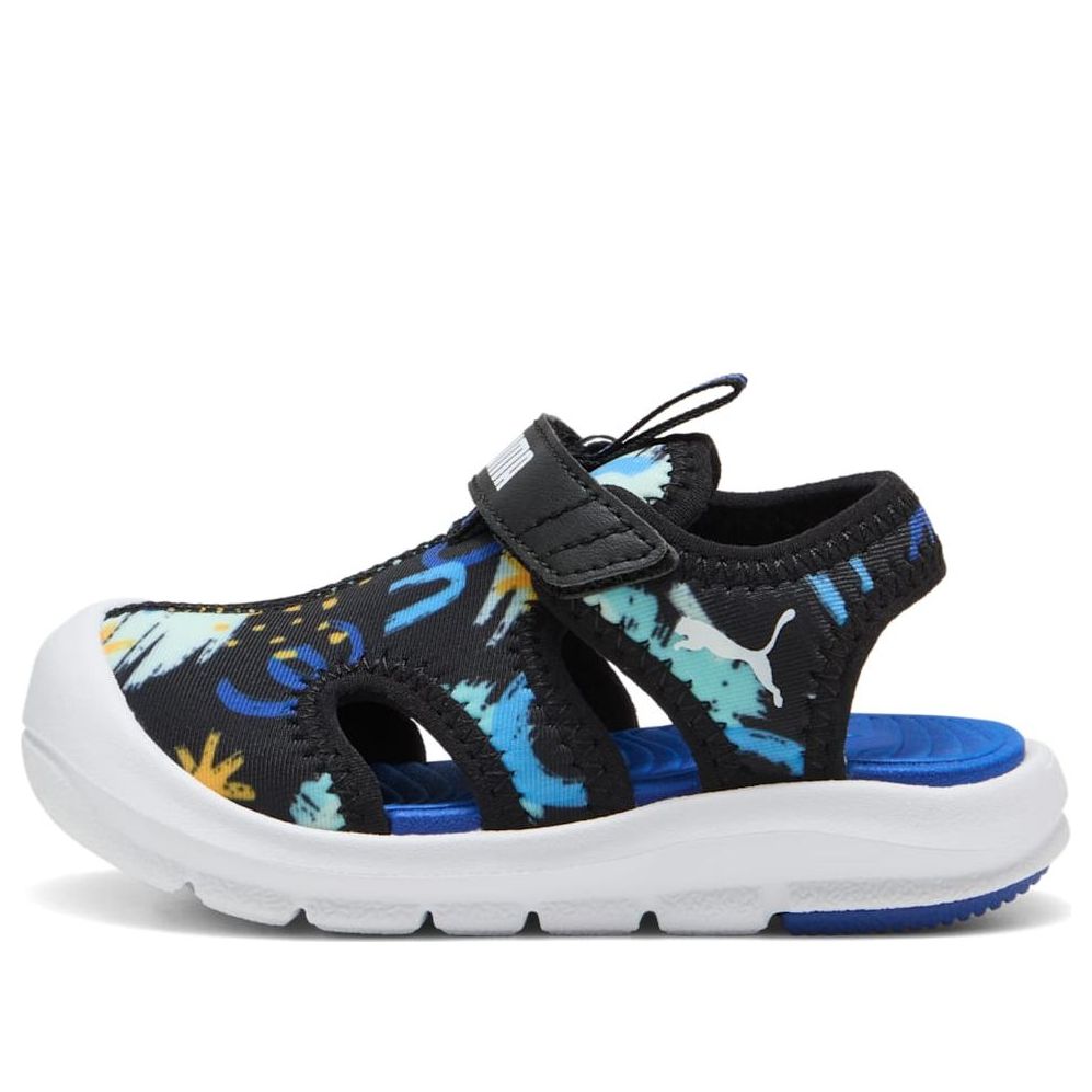 (TD) PUMA Fun Racer Sandals 'Black-Vivid Blue' 401695-01