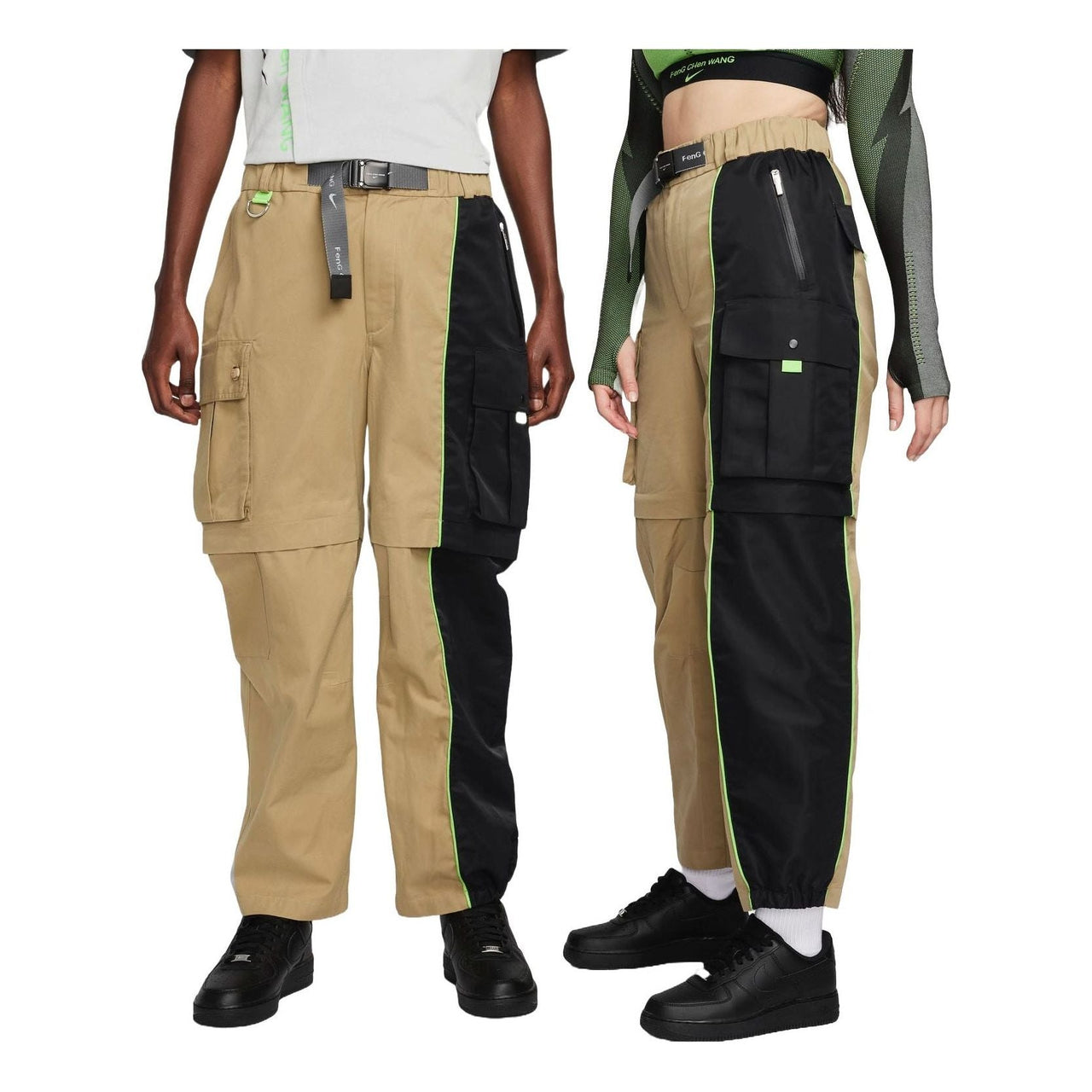 Nike x Feng Chen Wang Pro Convertible Cargo Pants Asia Sizing 'Khaki Black' DV4005-255