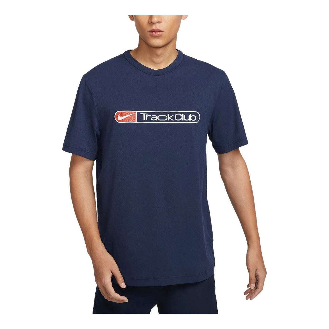 Nike Hyverse Track Club Dri-FIT T-Shirt Asia Sizing 'Navy' FZ0291-410