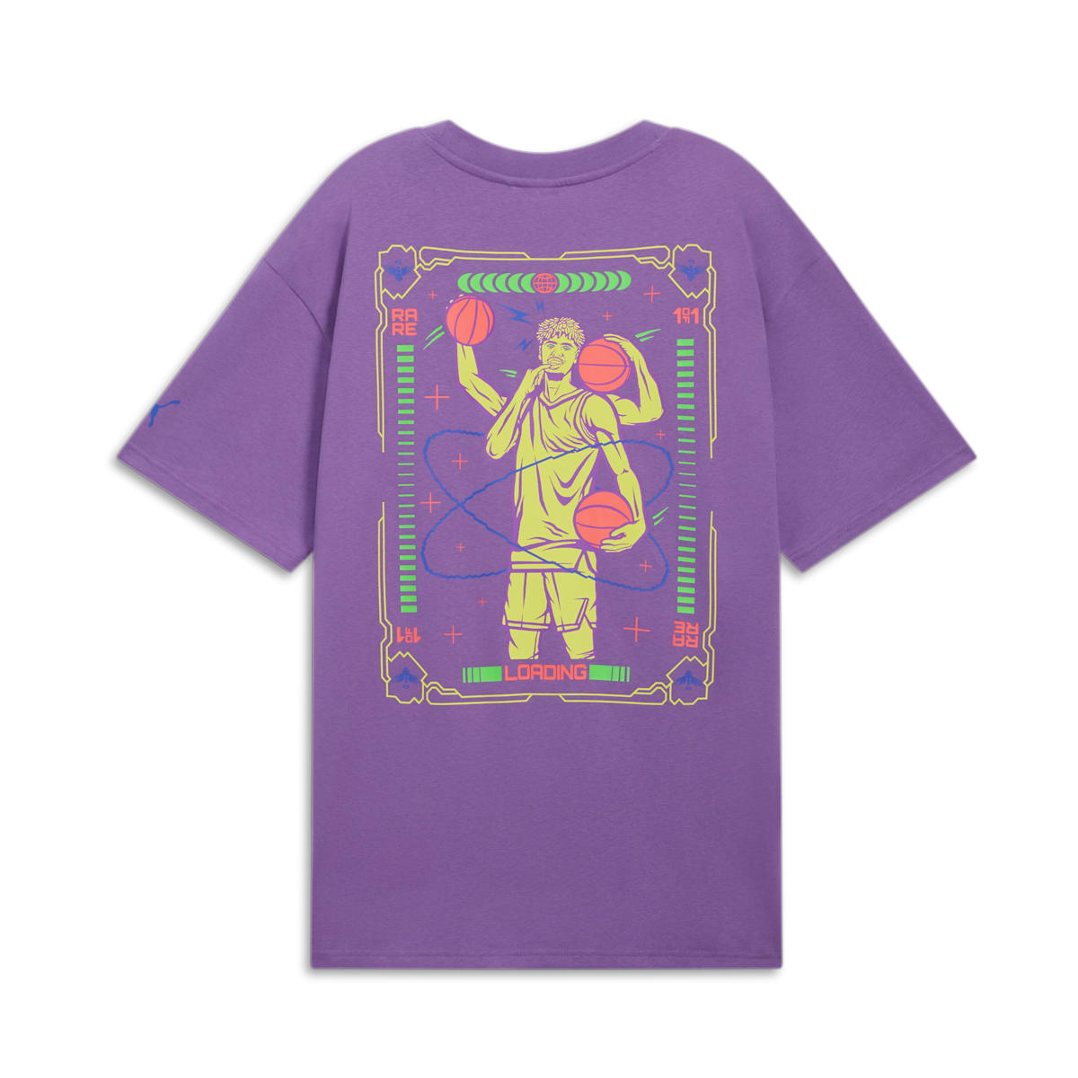 PUMA x Melo Spark Basketball T-shirt 'Purple' 627742-02
