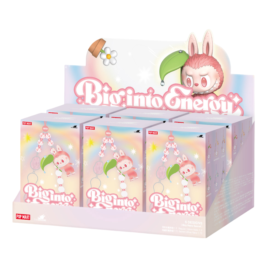 Pop Mart The Monsters Labubu Big into Energy Phone Charm Sealed Case (6 Blind Boxes) PPMT-2504-0040