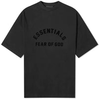 Fear of God Essentials SS24 Spring Printed Logo T-shirt 'Jet Black' 125SP242004F