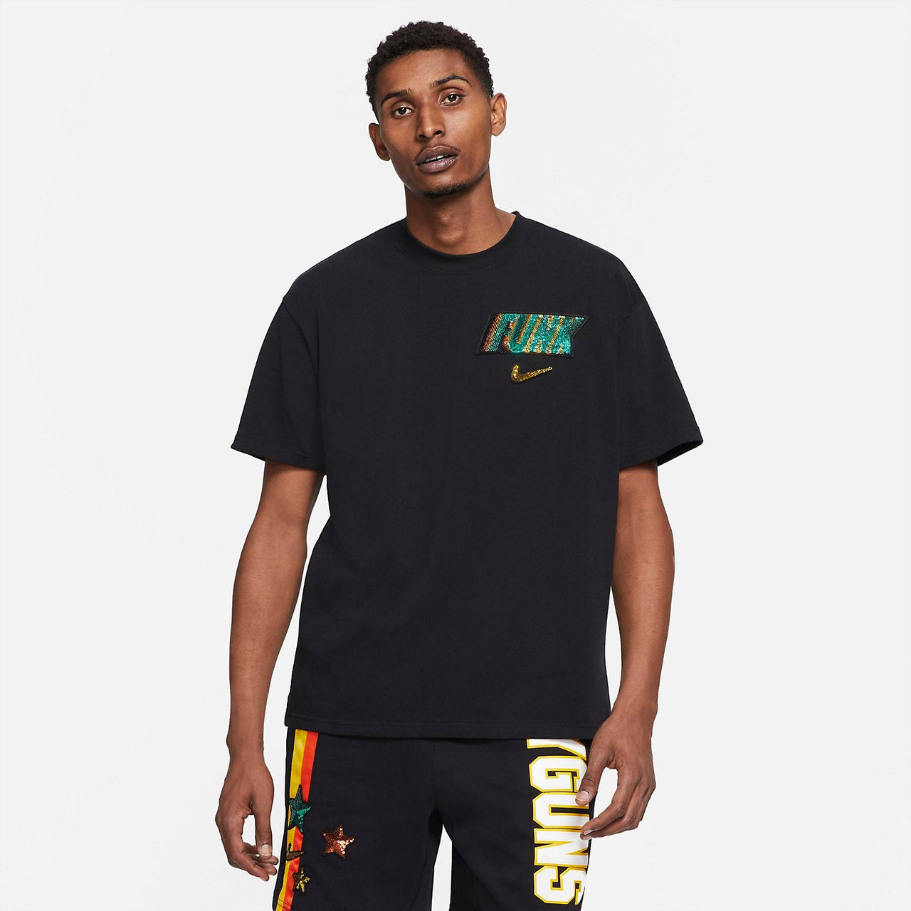 Nike Rayguns 90 Short Sleeve T-Shirt Asia Sizing 'Black' DB5965-010