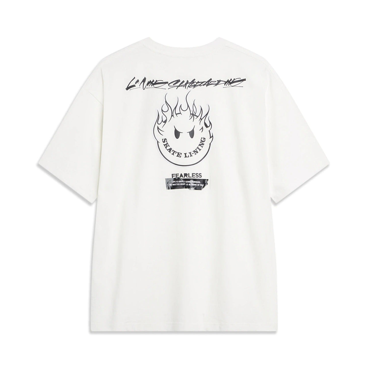Li-Ning x OG_SLICK Skateboarding Graphic T-shirt 'White' AHST483-3