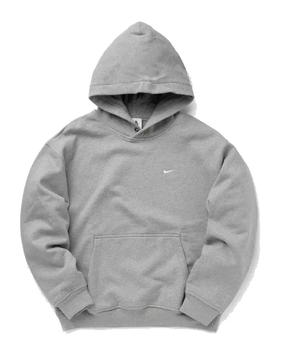 Nike Sportswear Solo Swoosh Fleece Pullover Hoodie 'Grey' FN3348-063