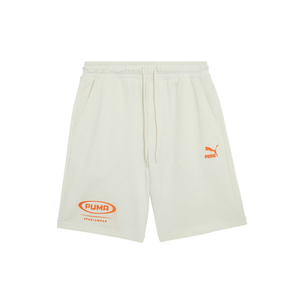 PUMA Classics Dance Crew Logo Printed Short 'White Orange' 627177-65