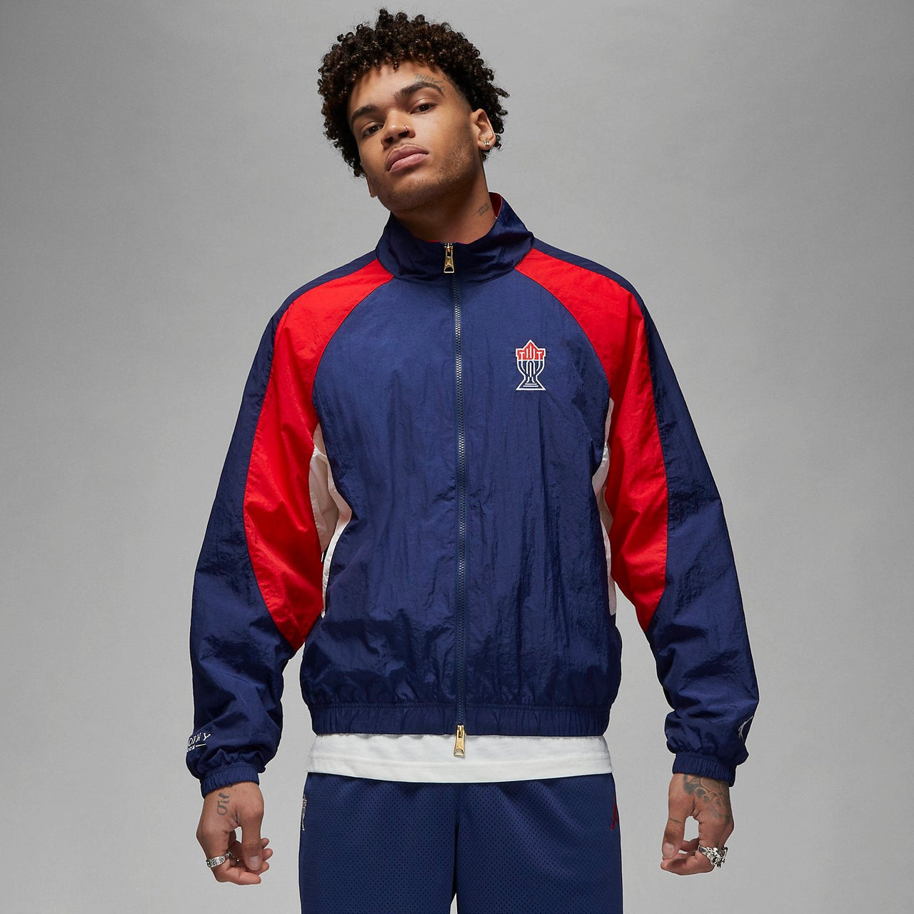 Air Jordan x Trophy Room USA Woven Track Jacket 'Navy Red' DR2954-410