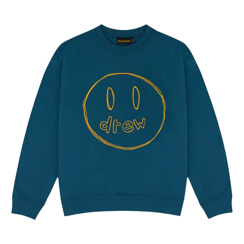Drew House Sketch Mascot Crewneck 'Peacock' DR-SS23-010