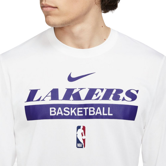 Nike Logo Long Sleeves Cotton Tee 'Lakers Purple' DR6523-100