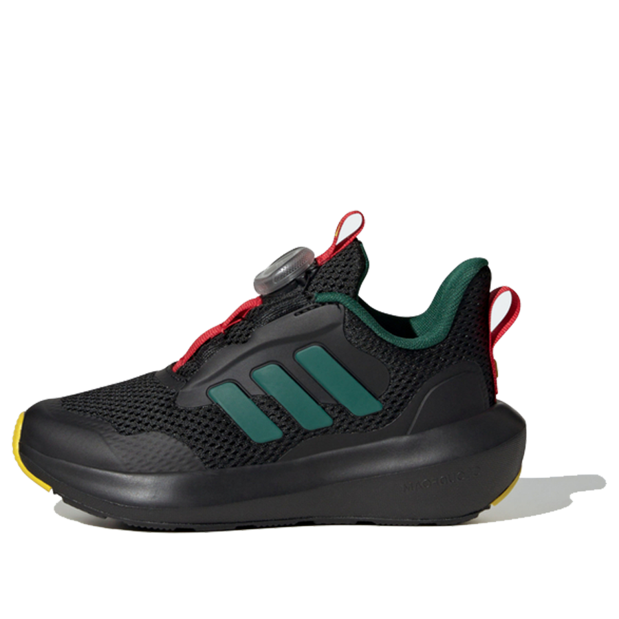 (PS) adidas Fortarun 3.0 Boa 'Black Red' JI2197