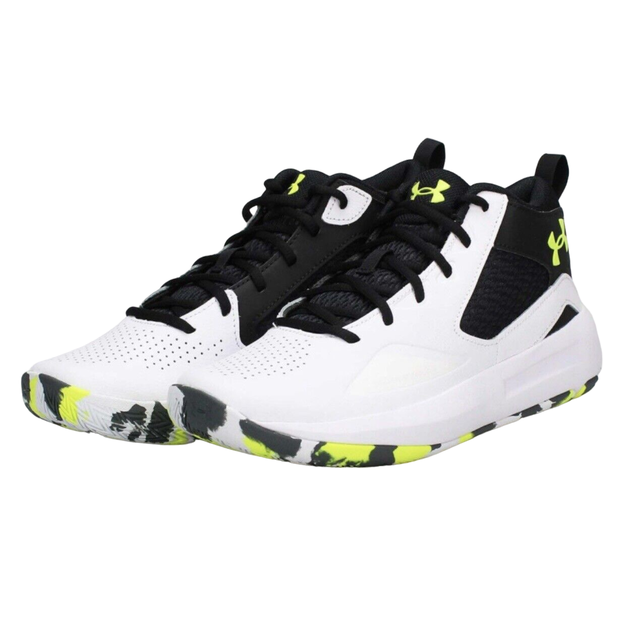 Under Armour Lockdown 5 Basketball Shoes 'White Black' 3023949-102