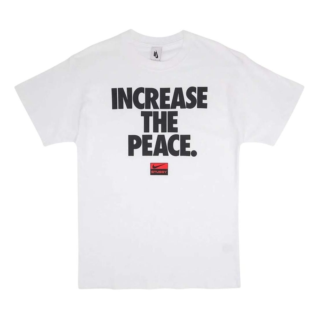 Nike x Stussy Increase the Peace T-Shirt 'White' CU9252-100