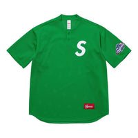 Supreme S Logo Baseball Henley 'Green' SS25KN95-GREEN