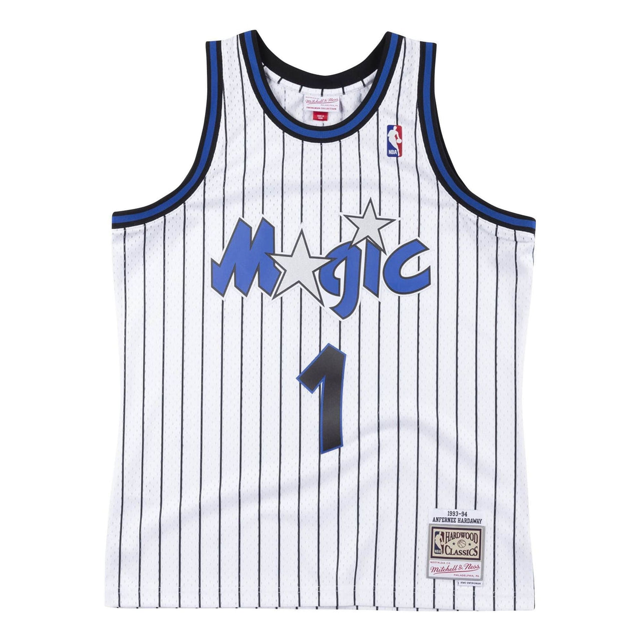 Mitchell & Ness NBA Swingman Jersey Orlando Magic 1993-94 Anfernee Hardaway 'White Blue' SMJYAC18096-OMAWHIT93AHA