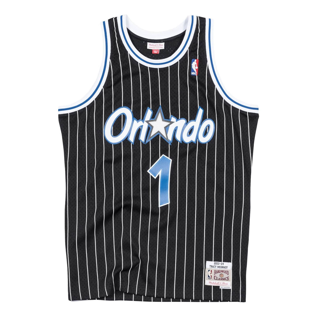 Mitchell & Ness NBA Swingman Jersey Orlando Magic 2003-04 Tracy McGrady 'Black Blue' SMJYAC18098-OMABLCK03TMC