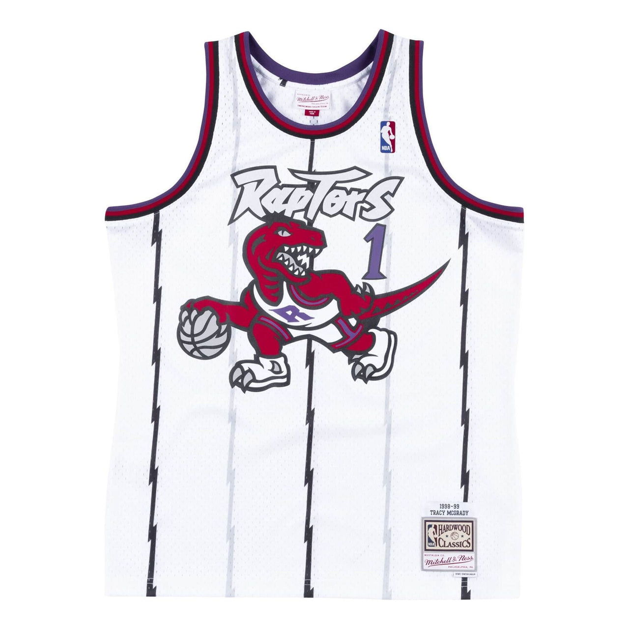 Mitchell & Ness NBA Swingman Jersey Toronto Raptors 1998-99 Tracy McGrady 'White' SMJYAC18106-TRAWHIT98TMC