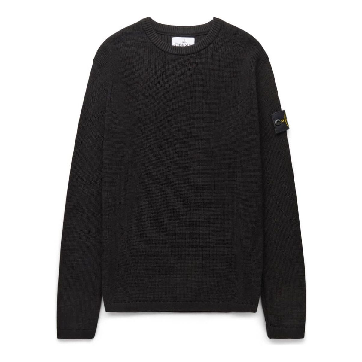 STONE ISLAND Logo Patch Chunky Knit Jumper 'Black' 7815507D8-V0029