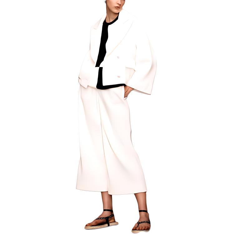 CHANEL Jackets Coats Women's White