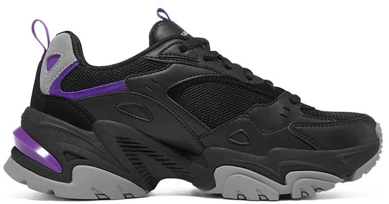 (WMNS) Skechers Stamina V2 'Black Purple' 149916-BKPR