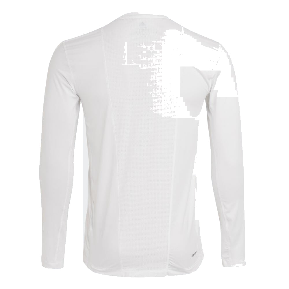 adidas Tech Fitted Long Sleeve T-Shirt 'White Black' GL9893
