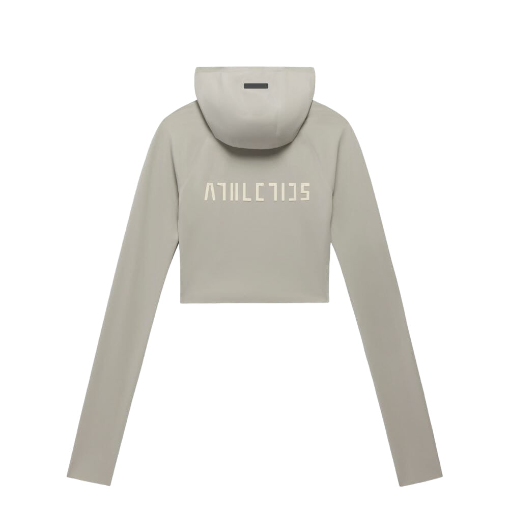 (WMNS) adidas Fear of God Athletics Base Layer Crop Hoodie 'Grey' IN5903