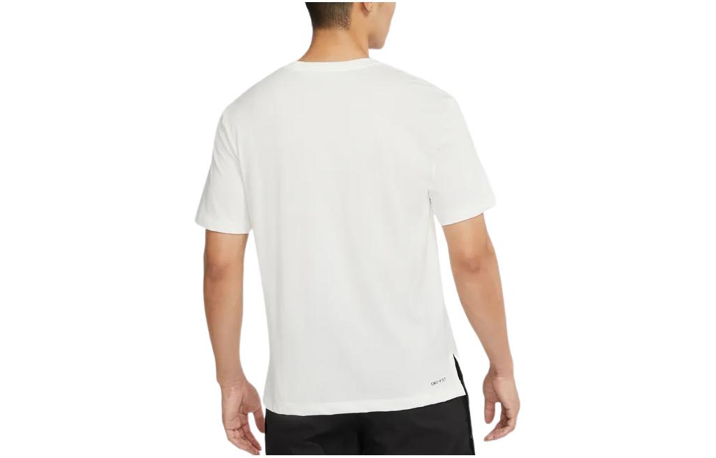 Air Jordan Solid Color Round Neck Pullover Brand Reflective Short Sleeve T-Shirt Men's White DV6279-133