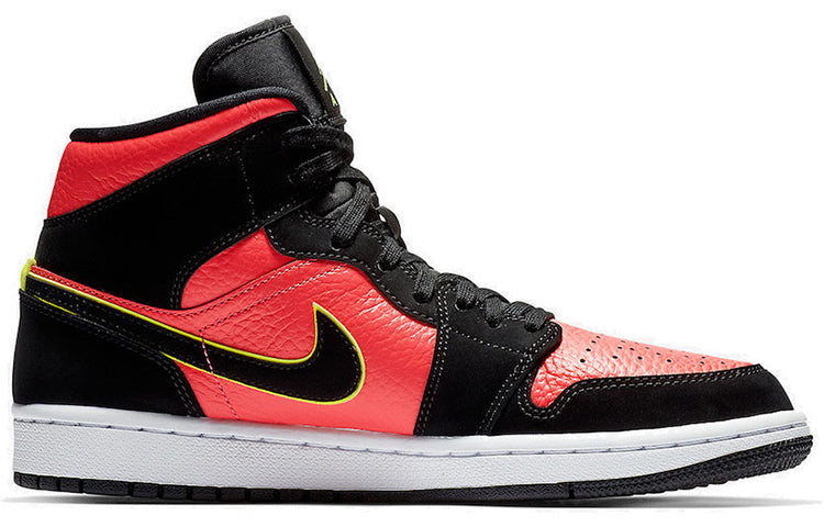 (WMNS) Air Jordan 1 Retro Mid 'Hot Punch Volt' BQ6472-006