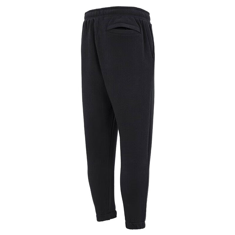 Air Jordan Solid Color Word Embroidered Joggers/Pants/Trousers Men's Black DQ8016-010